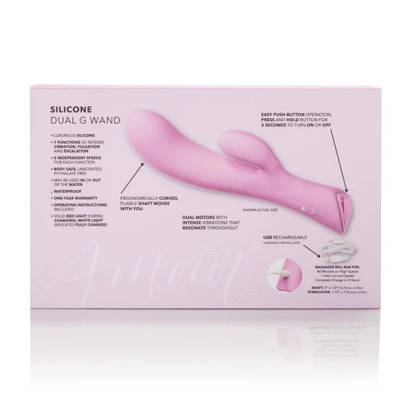 Jopen Amour Silicone Dual G Vibe in Pink — image 10 of 11