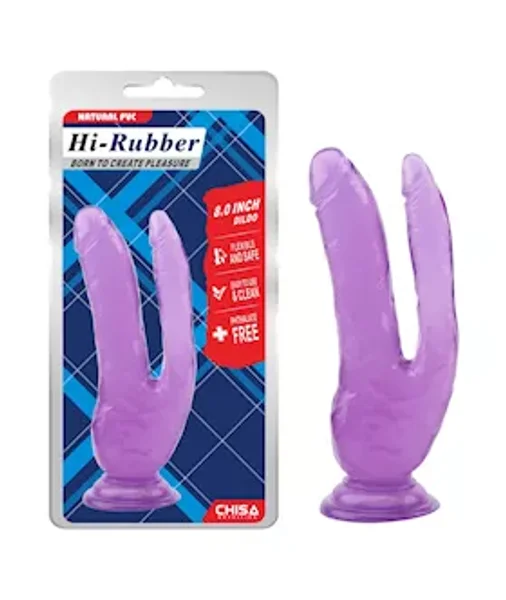 Xander Double Dildo - 7.8 Inch - Purple - 7.8 Inch — image 3 of 3