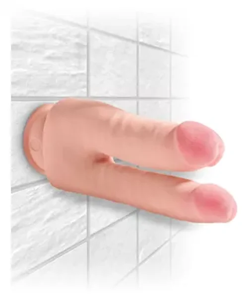King Cock Plus 9.5 Inch Triple Density Double Penetrator - Flesh — image 11 of 14