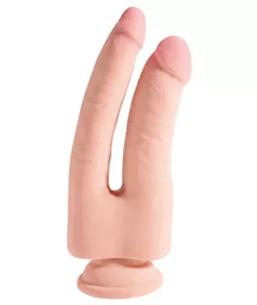 King Cock Plus 9.5 Inch Triple Density Double Penetrator - Flesh — image 8 of 14