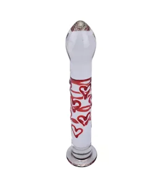 Red Hearts Glass Massager  - Red - 6.8 Inch — image 2 of 2
