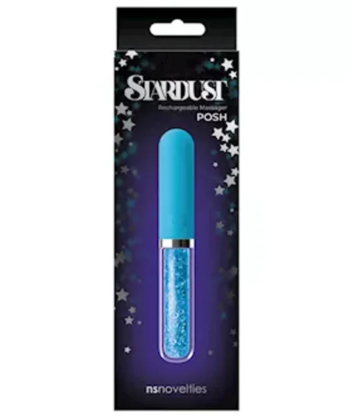 Stardust Posh Classic Vibrator - Blue - 5 Inch — image 4 of 4