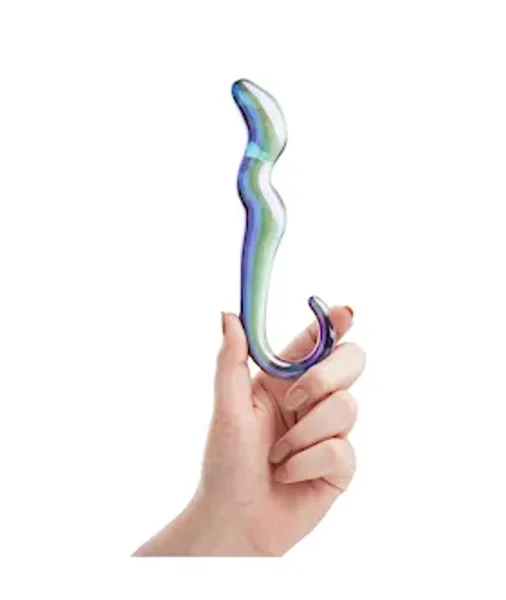 Lucent Dragon Tail Glass Massager - 7 Inch - Blue - 7 Inch — image 7 of 8