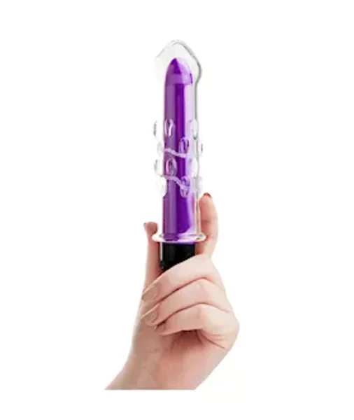 Lucent Vibra Glass Vibrator - 7 Inch - Pink — image 7 of 7
