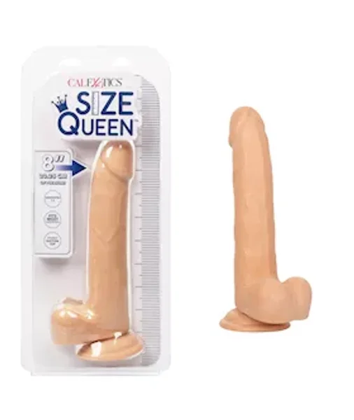 Size Queen Dildo - Flesh - 8 Inch — image 3 of 4