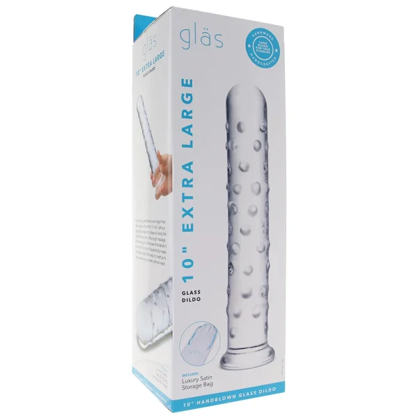 Gläs 10" Extra Large Glass Dildo - Clear
