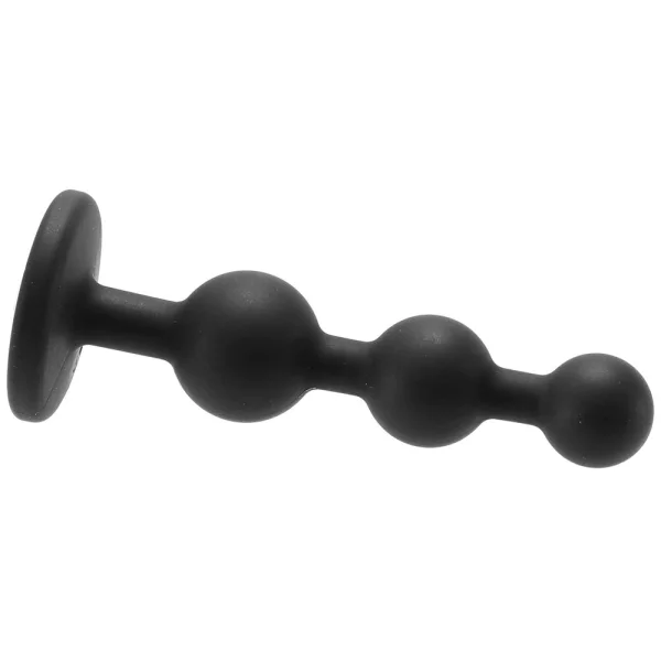 Glams Black Ripple Anal Plug Rainbow Gem