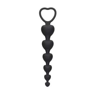 Anal Heart Beads 7 28 Inch 7 3 Inch