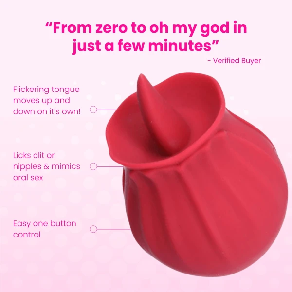 FREE Bhava Rechargeable Flickering Tongue Rose in Red - Add To Cart — image 2 of 23