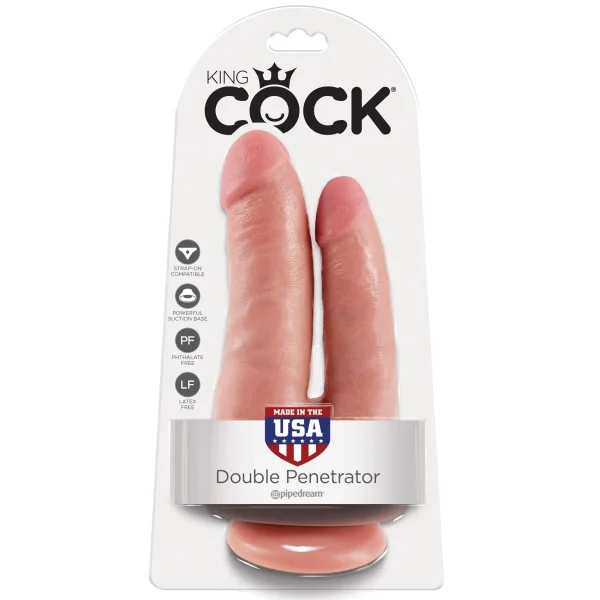 King Cock Double Penetrator-Flesh