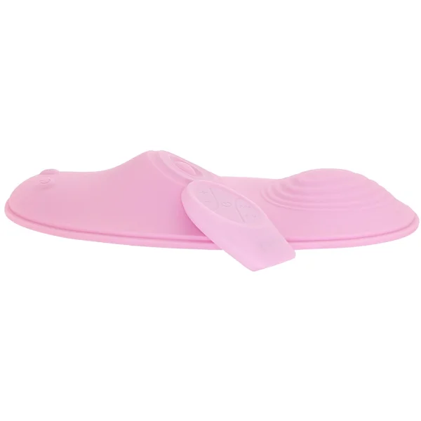 Inmi The Pulse 28X Pulsing & Vibrating Silicone Waterproof Rechargeable Grinder With Remote - Pink