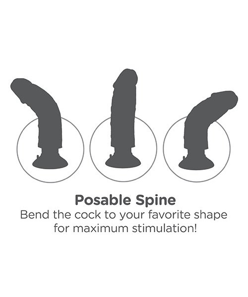 Pipedream King Cock Suction Cup Posable Vibrating Dildo – 7 Inch — image 6 of 8