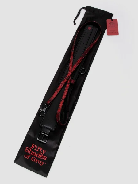 Fifty Shades of Grey Sweet Anticipation Reversible Faux Leather Collar and Lead