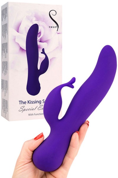 SWAN Rechargeable 8" Luxury Kissing Vibe
