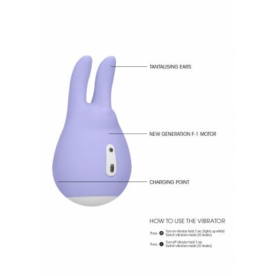 Clitoral Stimulator Love Bunny Purple Best Vibrator