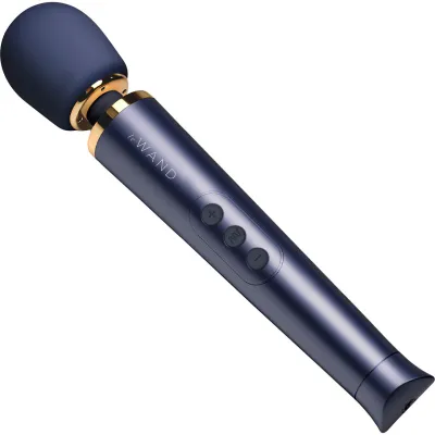 Le Wand Petite Rechargeable Vibrating Body Massager Navy