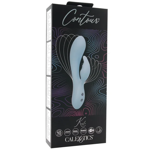 Contour Kali Silicone Waterproof Rechargeable Rabbit Style Vibrator By CalExotics