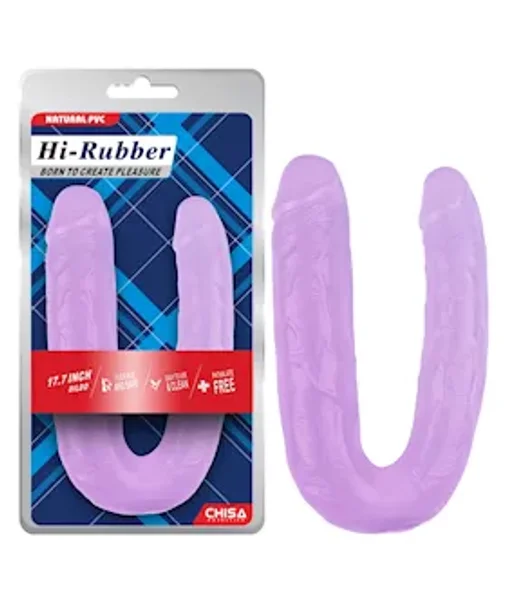 Kenny Double Penetration Dildo - 17.7 Inch - Purple - 17.7 Inch — image 4 of 4