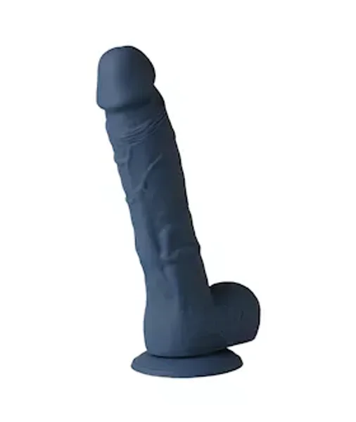 Nood Colours 8 Inch Realskin Dildo - Blue - 8 Inch — image 4 of 6