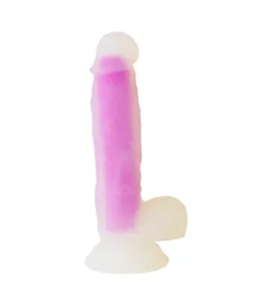 Nood Colours 6 Inch Realskin Dildo - Purple - 6 Inch — image 4 of 6