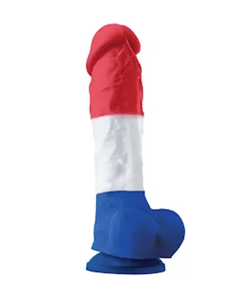 Colours Pleasures Tri-colour Dildo - 8.9 Inch - Multi - 8 Inch — image 4 of 5