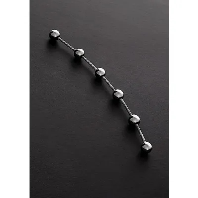 Thai Anal Beads Stick 50x20x28mm Silver 10 5 Inch