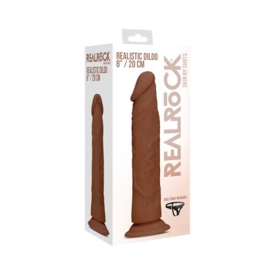 Realrock 8 20 Cm Realistic Dildo Brown
