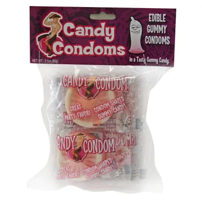 Candy Condoms Edible Gummy Condoms 6pk