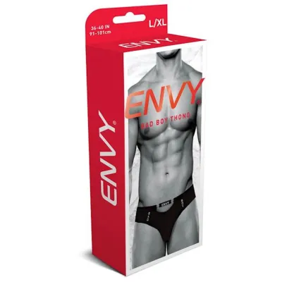 Envy Bad Boy Thong Black L xl Bx