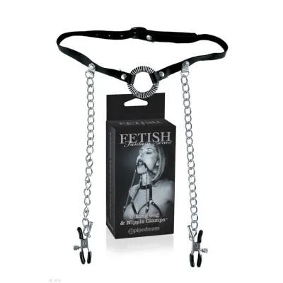 Pipedream Fetish Fantasy Series Limited Edition O Ring Gag Nipple Clamps