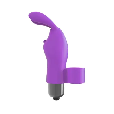 The 9 s Flirt Finger Bunny Finger Vibrator Purple