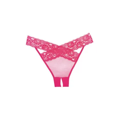 Desire Crotchless Panty Hot Pink O s
