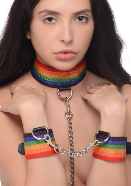 Kinky Pride Rainbow Bondage Set