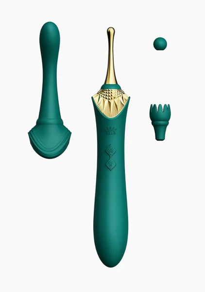 Bess Clit Massager in Turquoise Green by Zalo