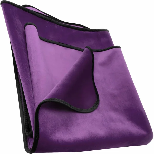 Fascinator King Size Lush Throw Moisture-Proof Sensual Blanket - Velvish Plum 76" x 80"