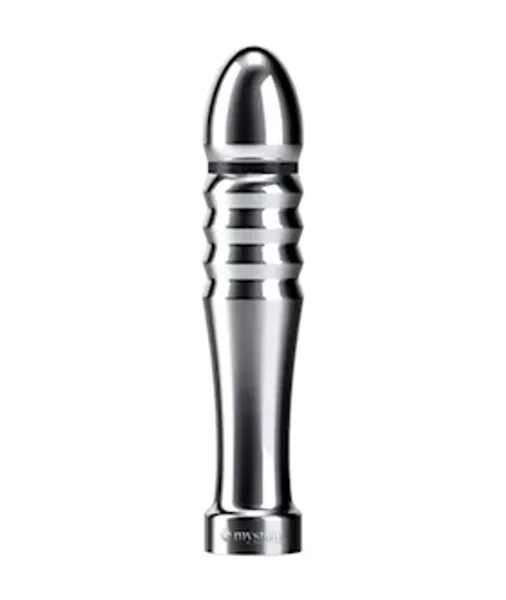 Funky Fella Metal Dildo - Silver - 5.1 Inch — image 4 of 6