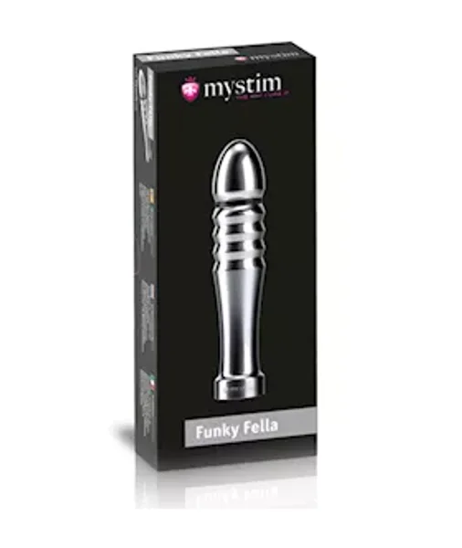 Funky Fella Metal Dildo - Silver - 5.1 Inch — image 6 of 6