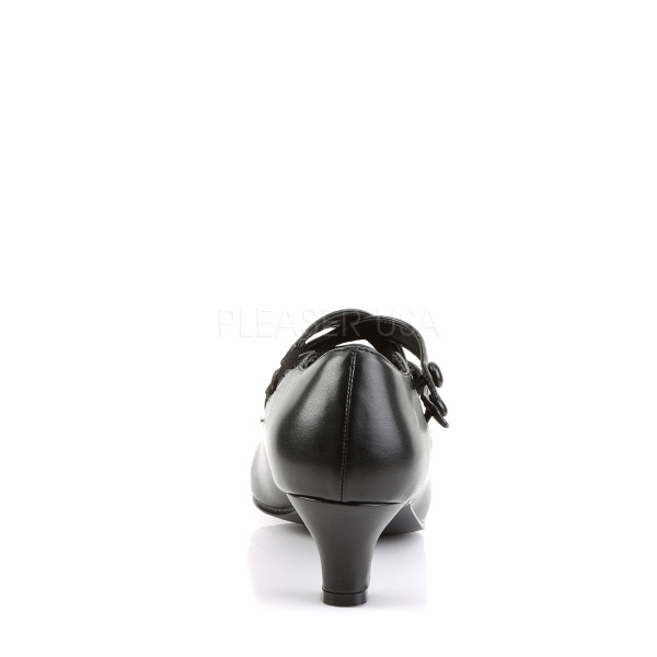 2 inches Kitten Heel Pump W/ Double Criss-Cross Button Straps — image 8 of 8