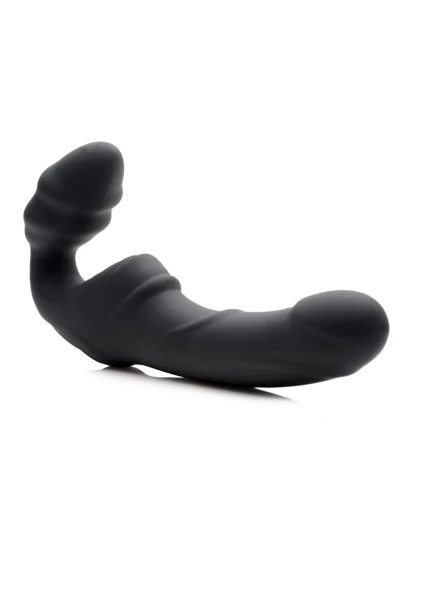 Slim Rider - Ribbed Vibrating Strapless Strap-On — image 6 of 8
