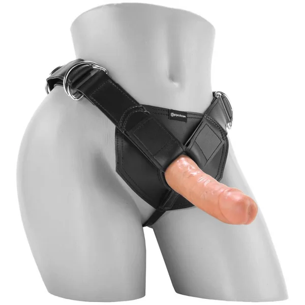 King Cock Strap on Harness With 6 Inch Cock - Tan