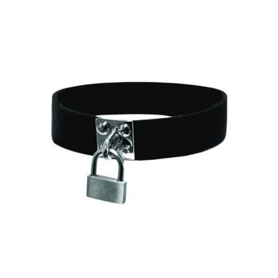 Sex and Mischief Lock and Key Collar Black