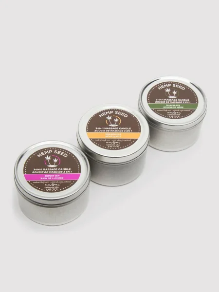 Earthly Body Trio 3-in-1 Mini Massage Candles (3 x 2oz Pack)