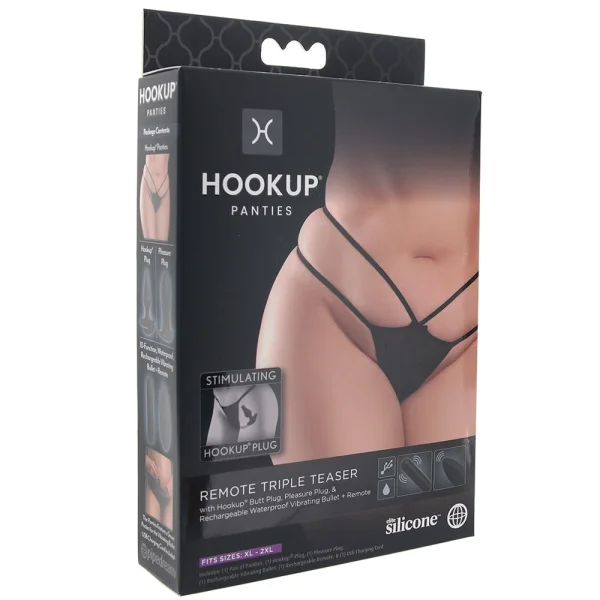 Pipedream Products Hookup Panties Remote Triple Teaser