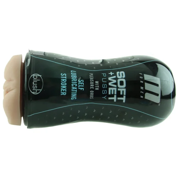 M for Men - Soft and Wet - Pussy With Pleasure Orbs - Self Lubricating Stroker Cup - Vanilla