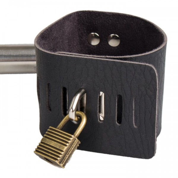 Bondara Spreader Bar With Four Faux Leather Padlocked Cuffs — image 5 of 5