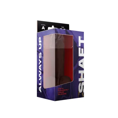 Shaft Model a 7 5 Inch Liquid Silicone Dong With Balls Mahogany