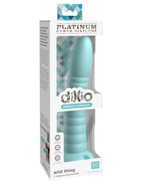 Dillio Platinum - Wild Thing 7 Inch Dildo - Teal