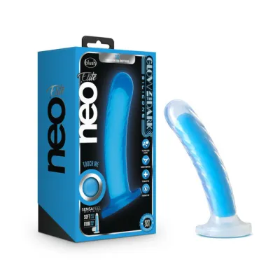 Neo Elite Glow Tao Glow In Dark Blue 17 8 cm Dual Density Dong