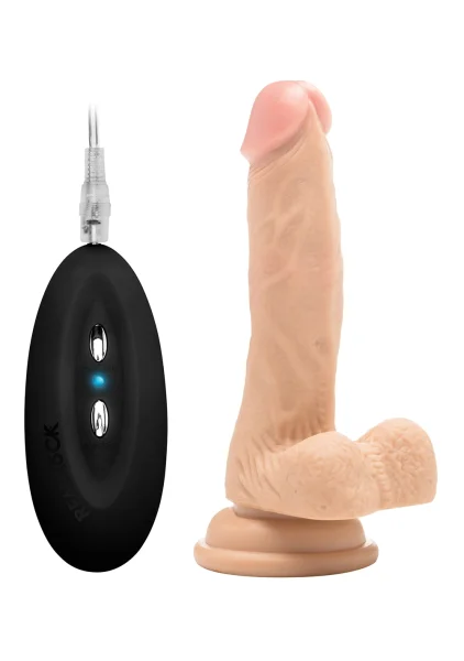 RealRock Ultra Silicone Dildo with Balls - 7" — image 13 of 25