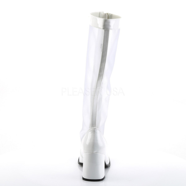 3 inches Block Heel, Gogo Mesh Boot, Str. Pat, Front Zip — image 4 of 8